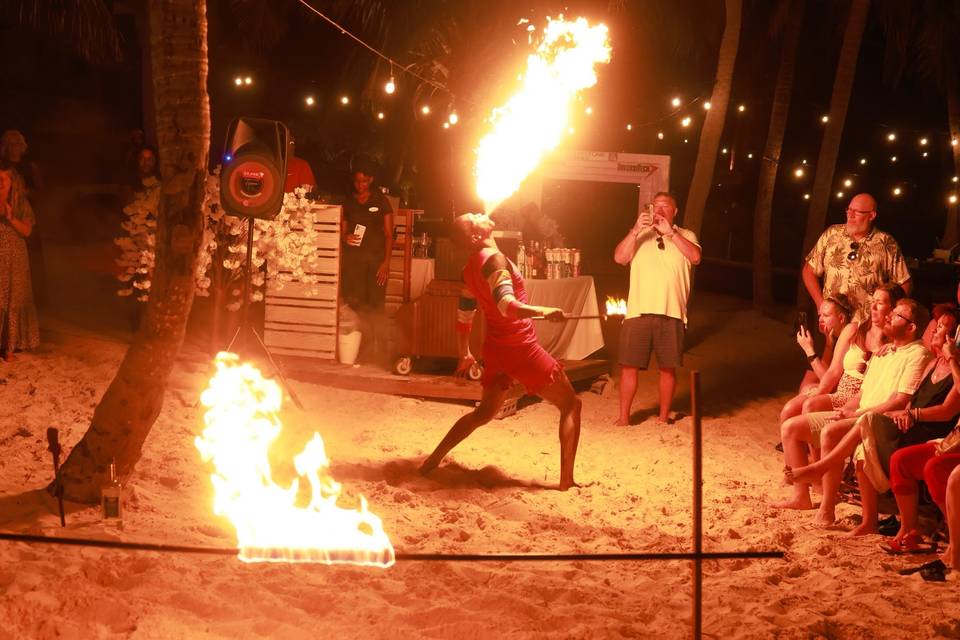 Fire dancer