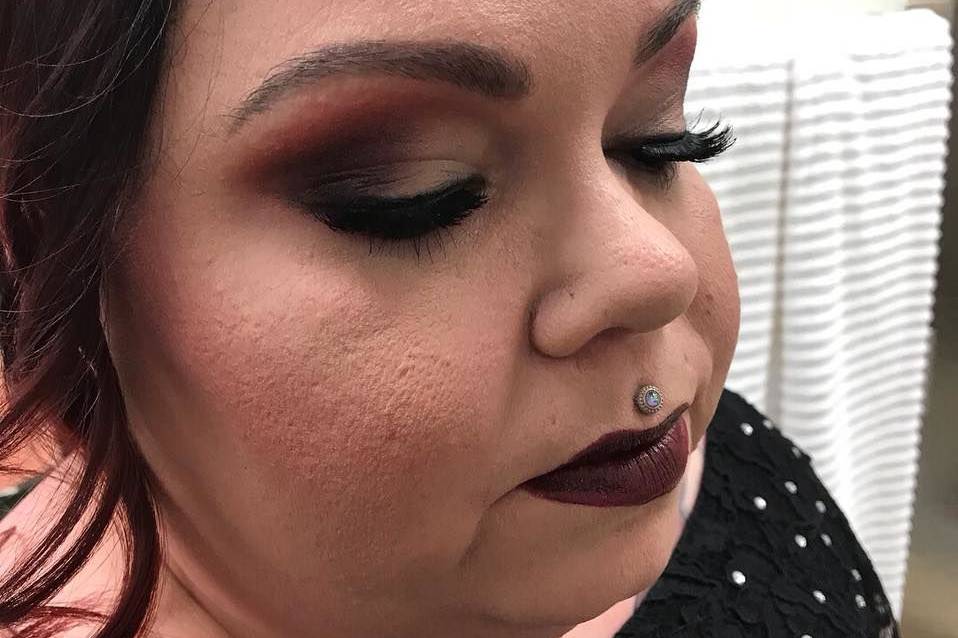 Dark makeup
