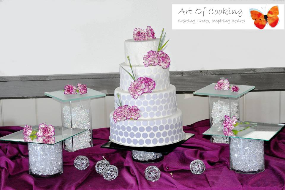 Wedding cake and Dessert station by Art Of Cooking new Wedding cake and Dessert food station collection.For more information go to :http://www.aoclasvegas.com