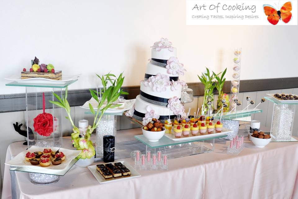 Wedding Dessert Food Station by Art Of Cooking new Wedding cake and Dessert food station collection.For more information go to :http://www.aoclasvegas.com