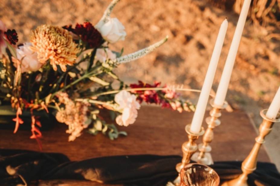 Masculine + edgy place setting