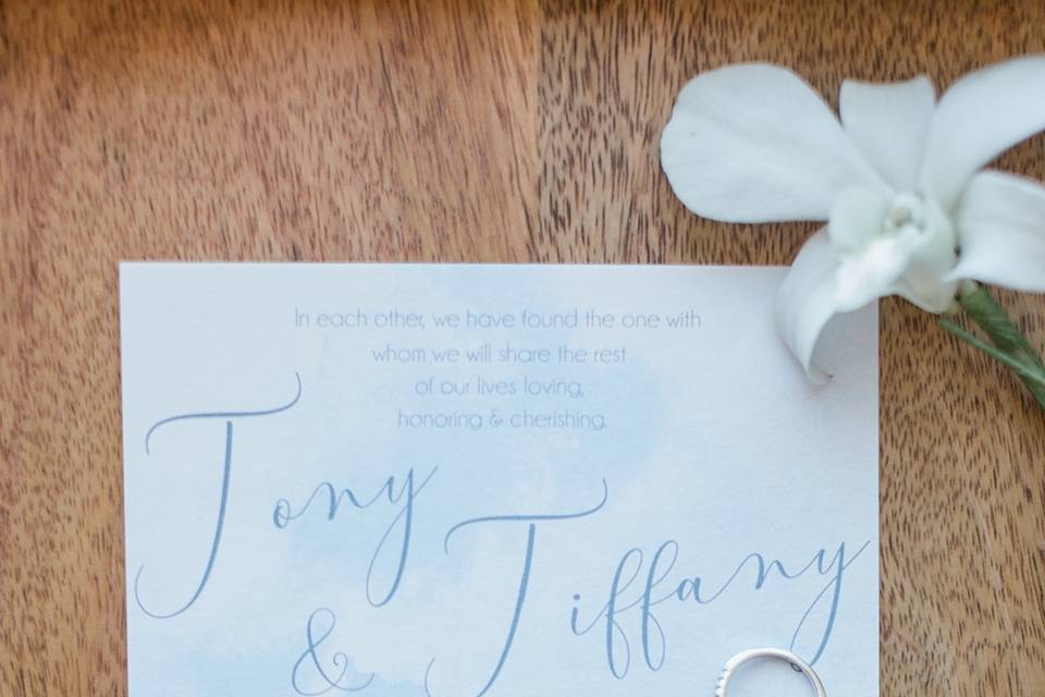 Beach wedding invitations