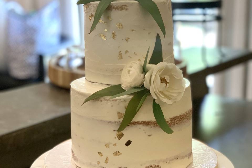 Semi-naked Elopement Cake