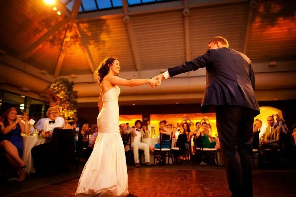 Christmas Atrium at Meadowlark Botanical Gardens Wedding