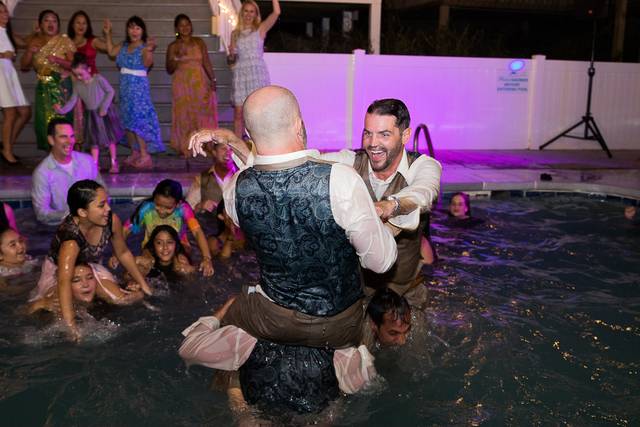 Pool became the dance floor