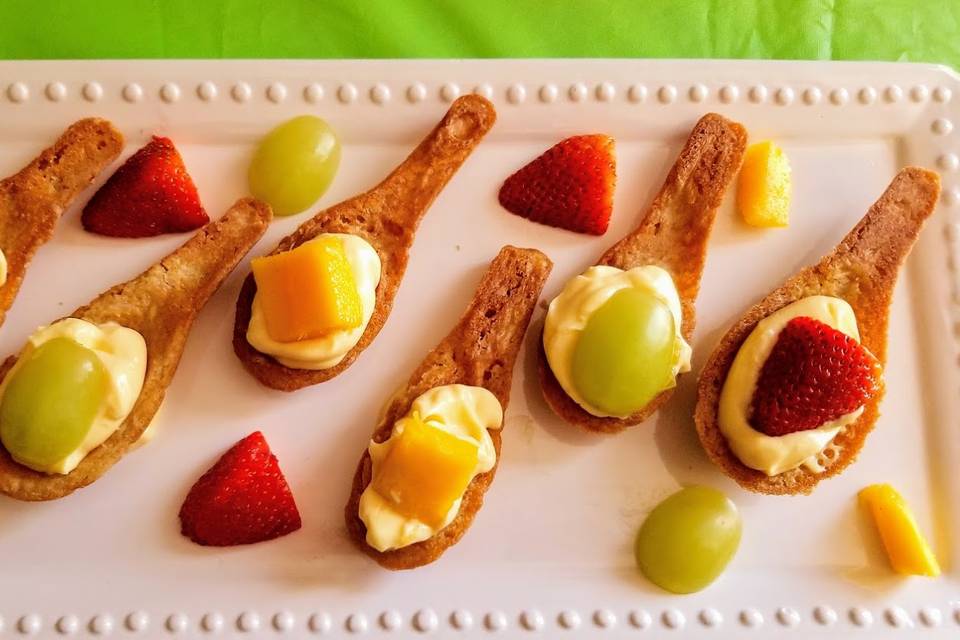 Edible Spoons with Fruit