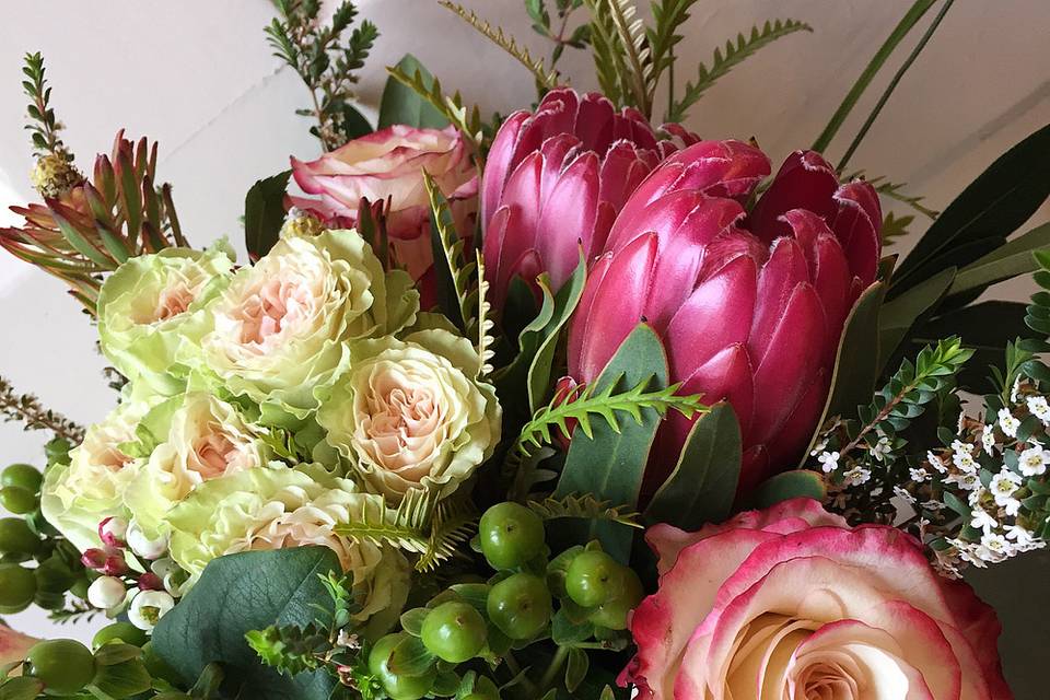 Protea and Roses