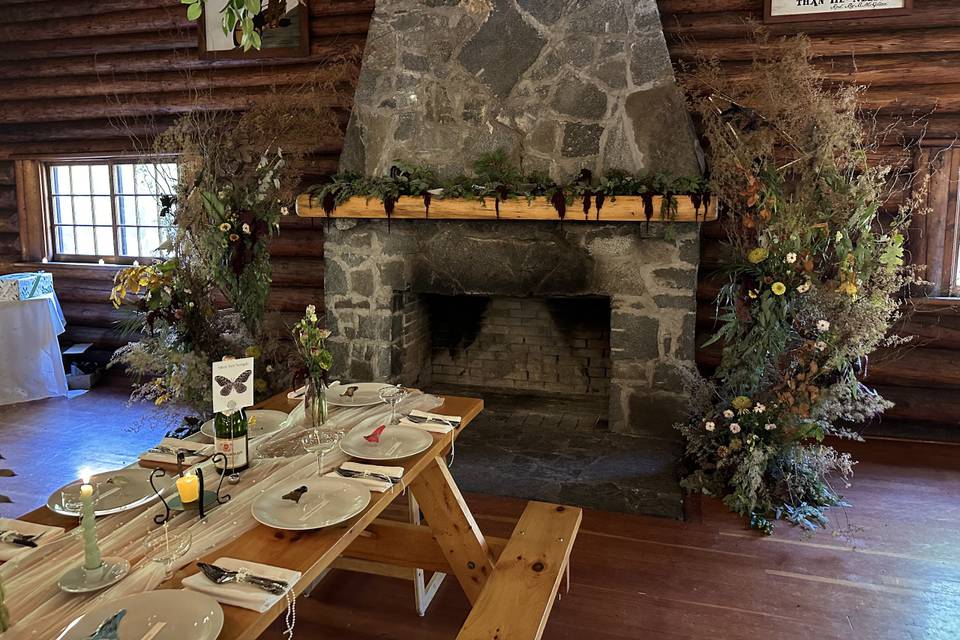 Woodsy Fireplace