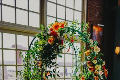 Asymmetrical Flower Arch