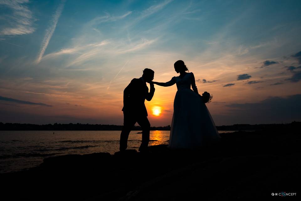 Couple in the sunset