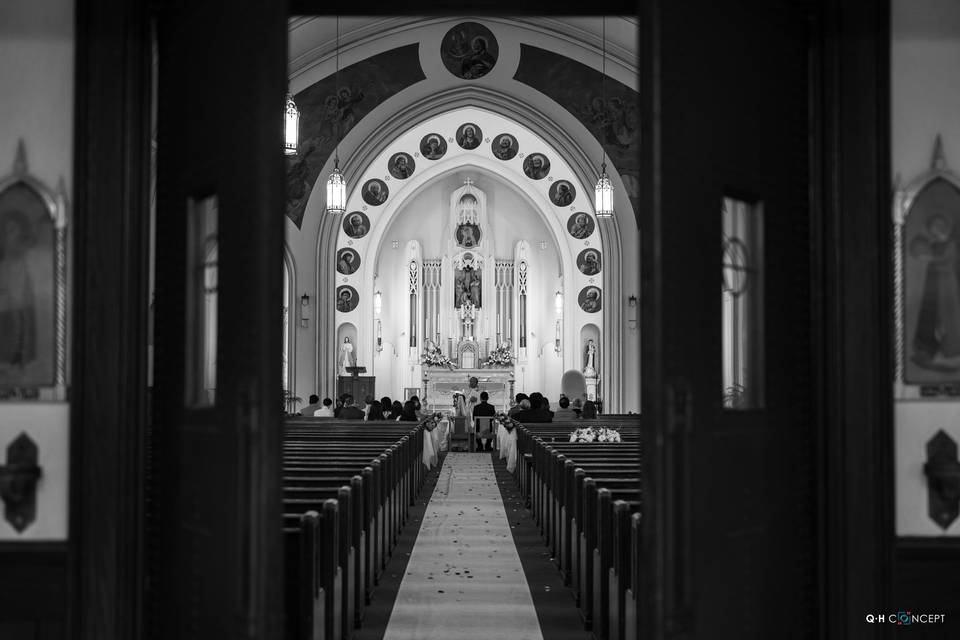 Wedding at the church