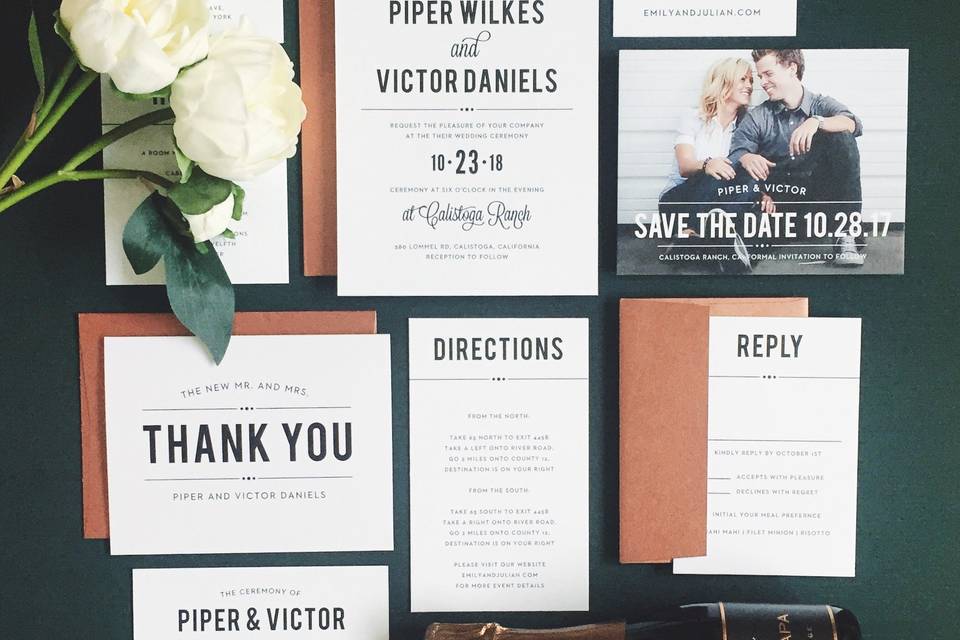 Unique clear wedding invitations