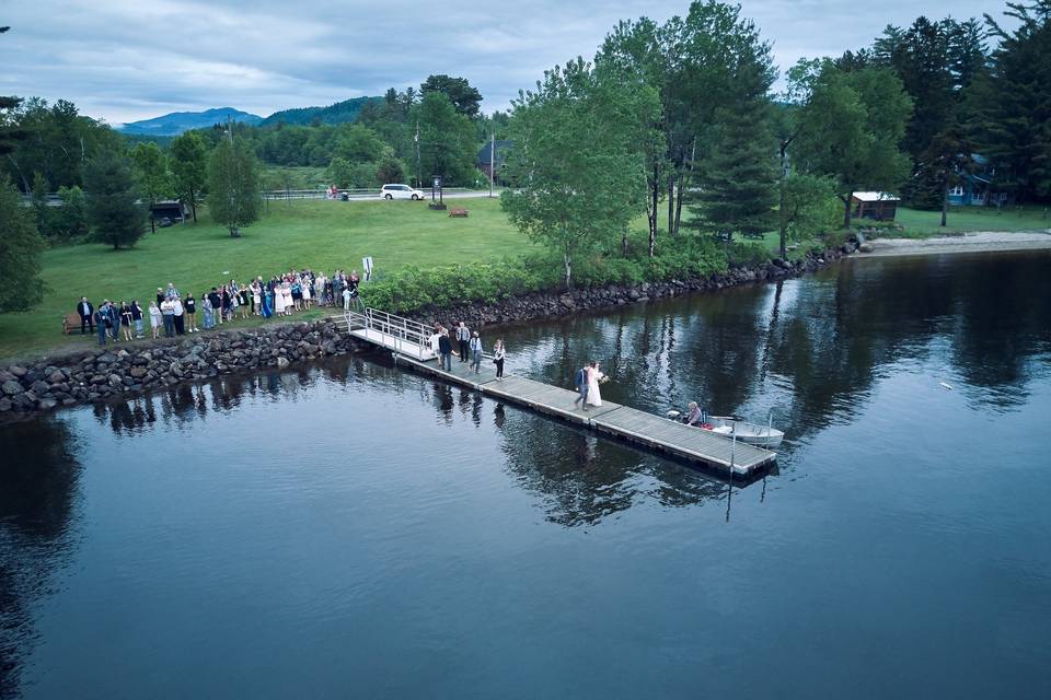 Lakeside wedding