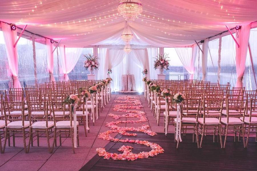 Pink infused ceremony