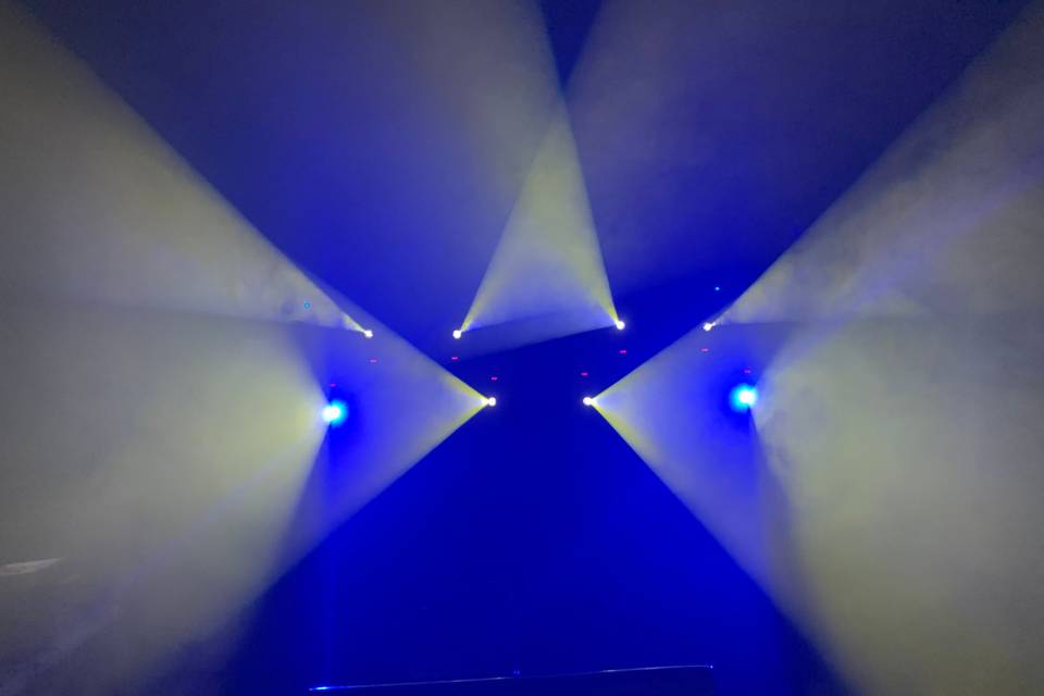 Colorful dance floor lights