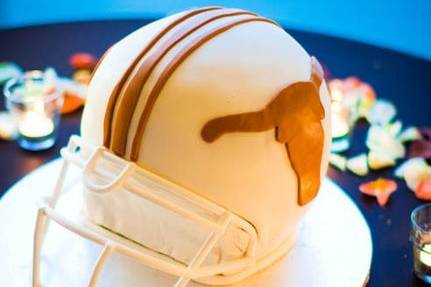 Football Helmet Groom Cake