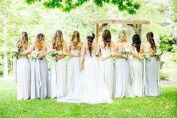 Brides maid & bride bouquets