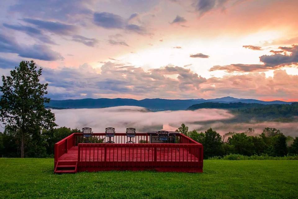 Lake and mountain views