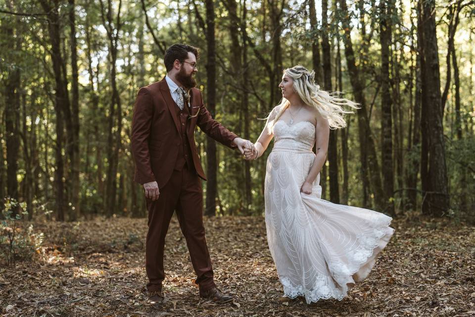 Twirling in the Woods