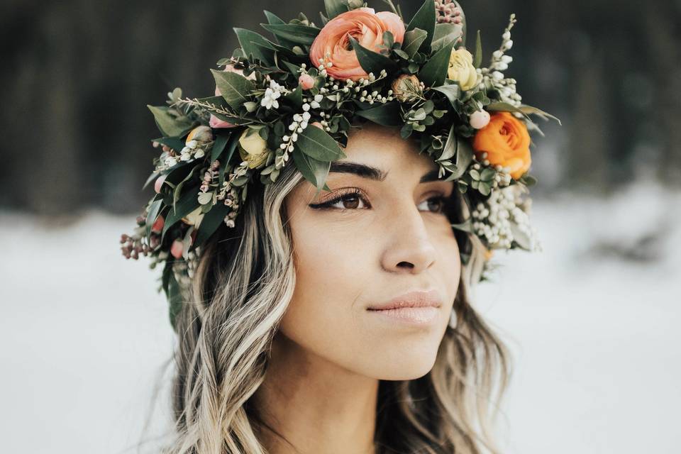 Head wreath for the bride