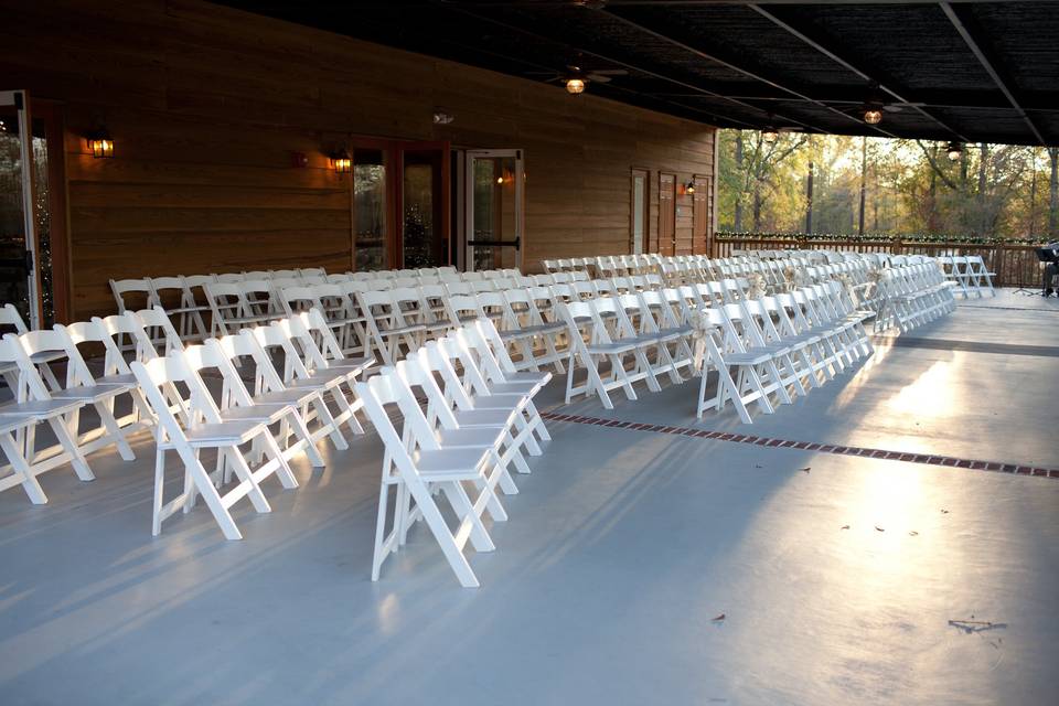 Covered back deck