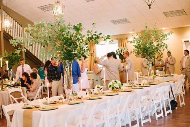 Reception table setup