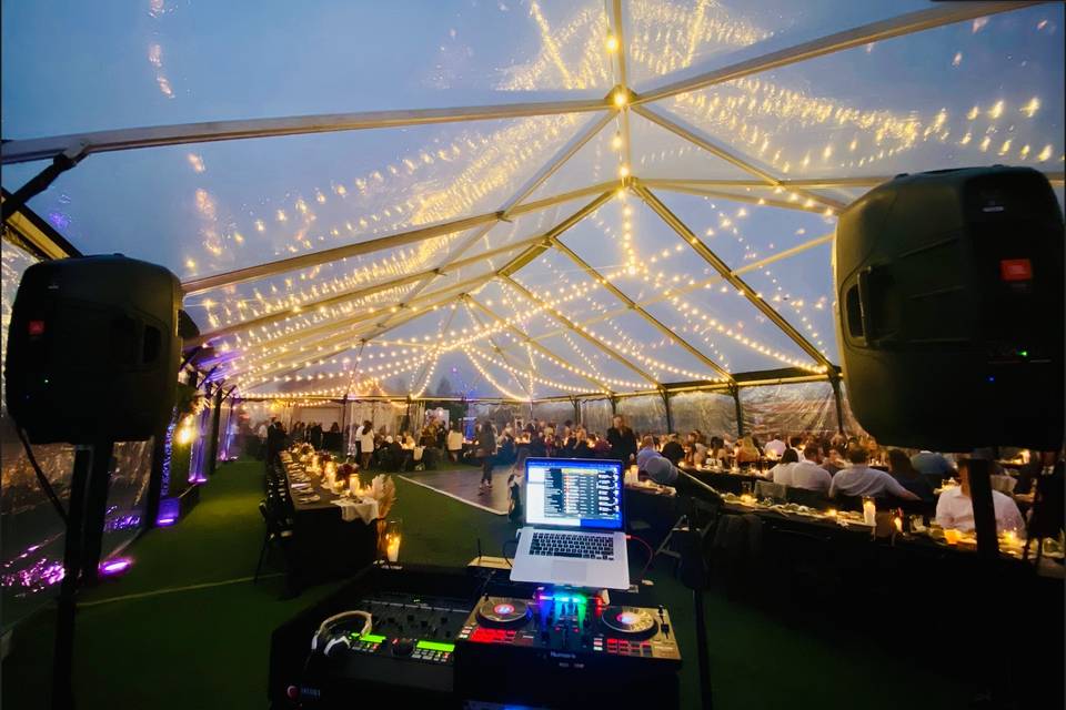 Tent wedding