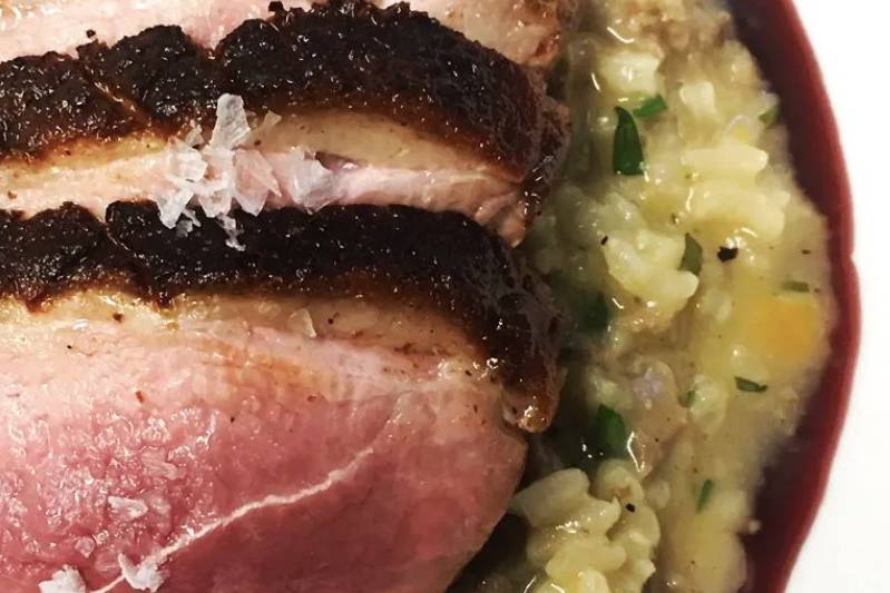 Local Duck Breast, Dirty Rice