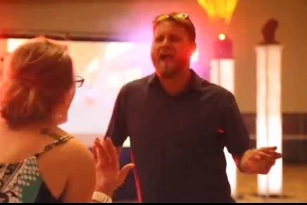 Guests dancing