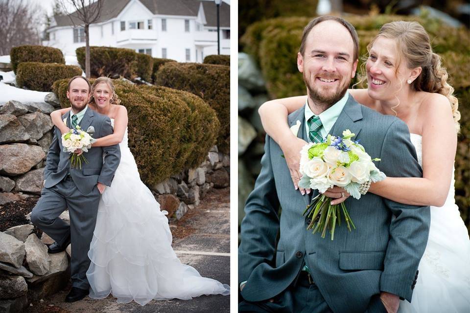 A winter wedding in Wolfeboro!Wolfeboro InnHair and Makeup - Zen Glow Wellness & Beauty SpaPhotography - UnVeiling Photography