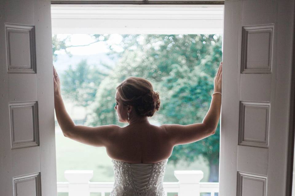 Bride by the door