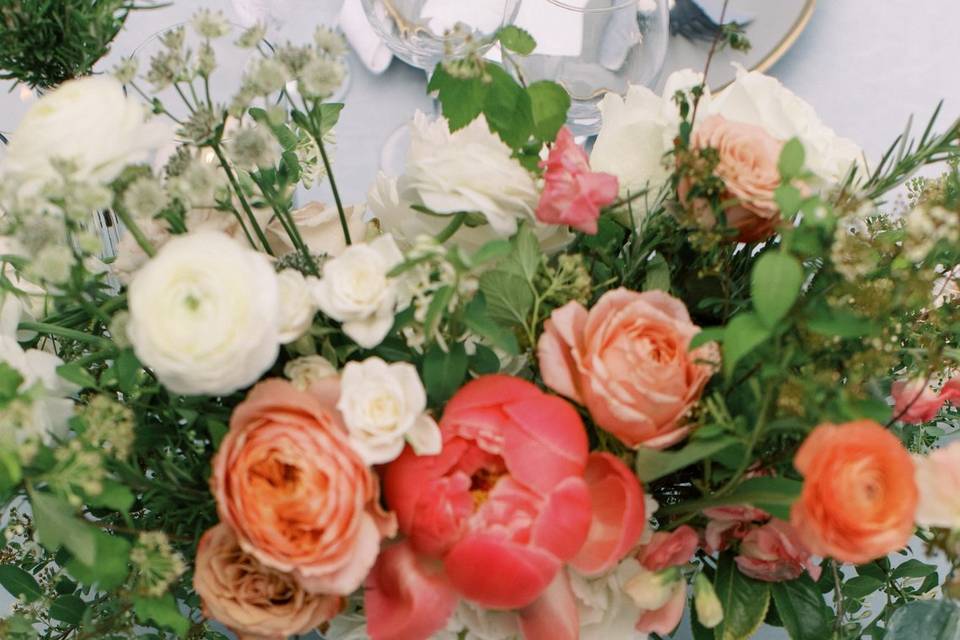 Charm Peony Centerpiece