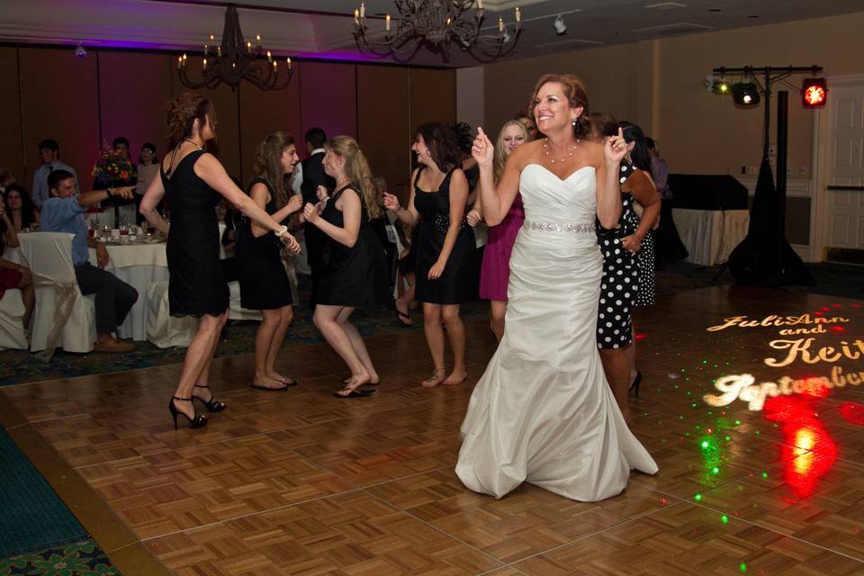 Wedding dance party