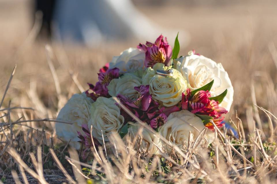 Close-up of the bouquet