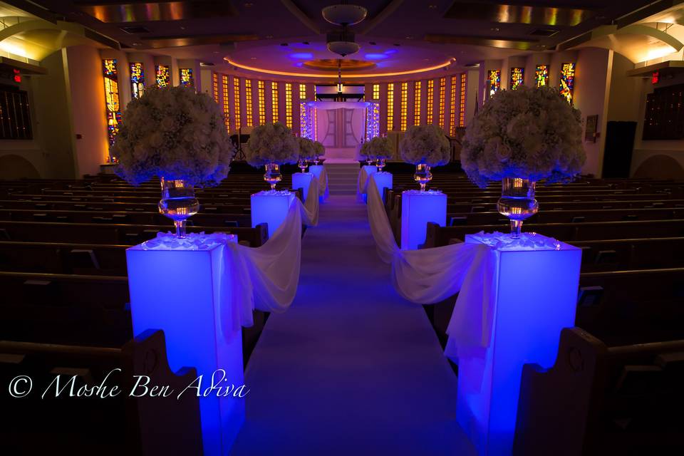 Wedding ceremony area