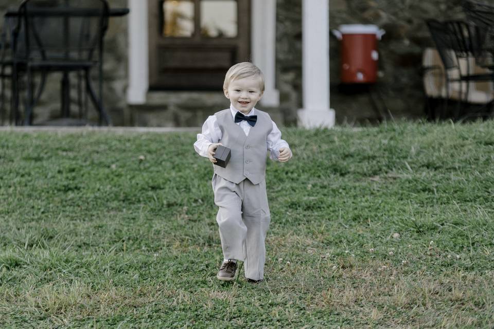 Getting ready in farmhouse
