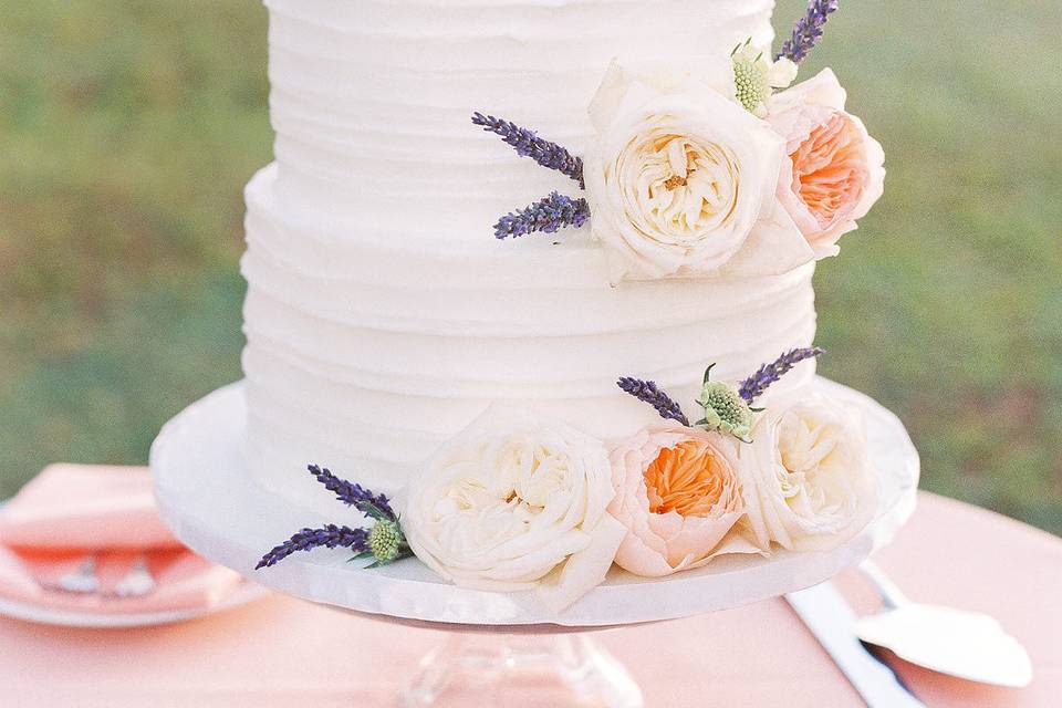 Two tiered cake