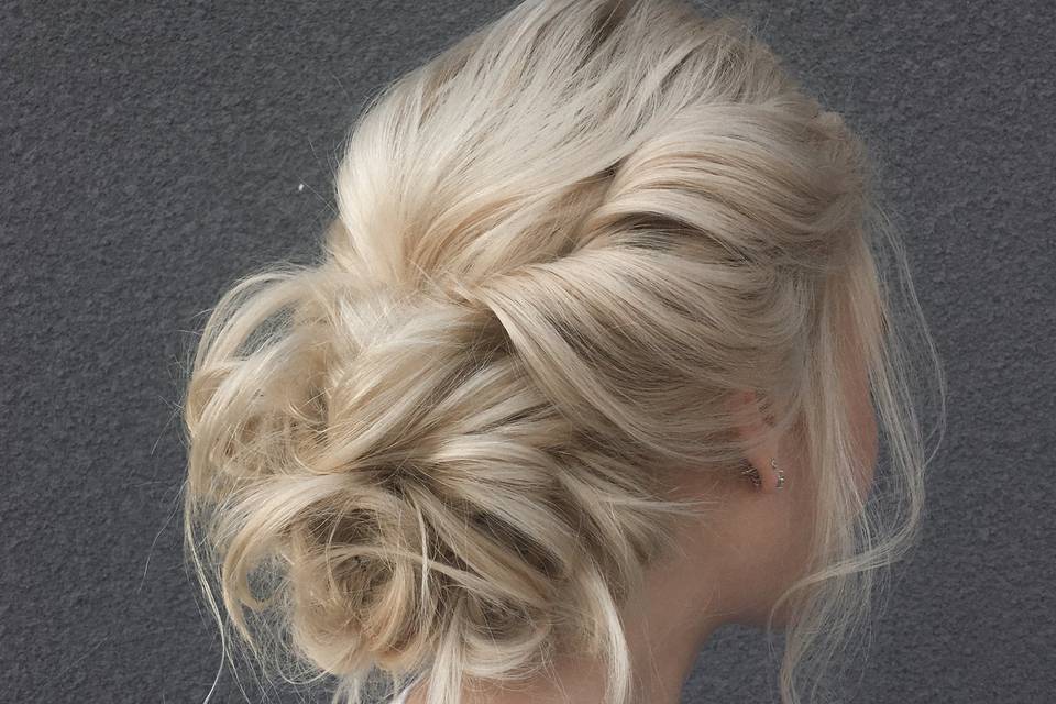 Whimsical and airy updo