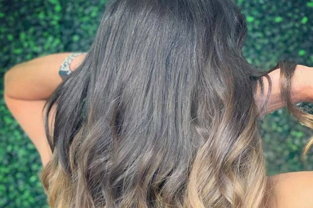 Faded ombre look