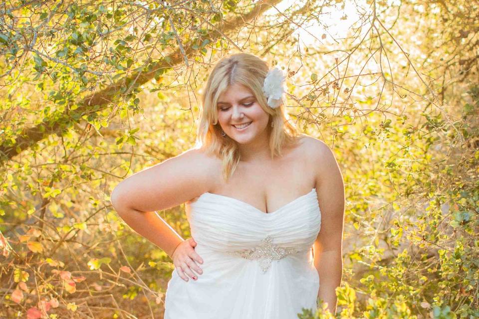 Another beautiful wedding gown that can be found at Della Curva, Southern California's first and finest plus-size bridal salon.