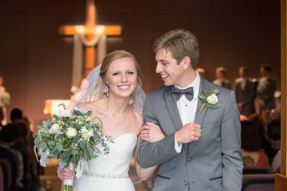 Ceremony Photo at Alive in Christ Lutheran Church in Columbia MO.
