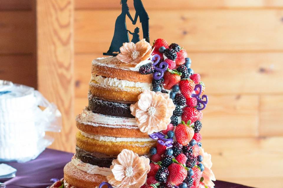Wedding Cake by Hy-Vee Bakery.