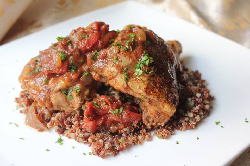 Moroccan Chicken on a bed of Couscous