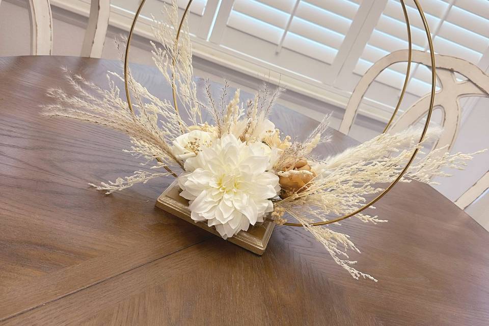Boho themed flowers