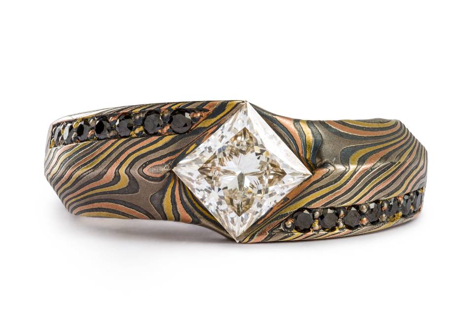 Black and White Diamonds Ring