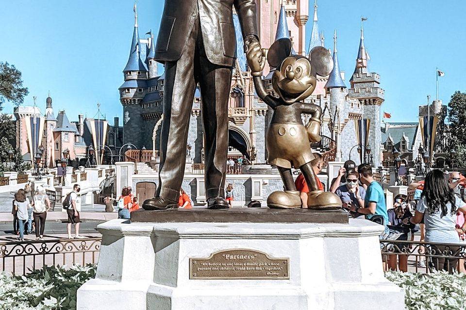 Disney and Mickey statue