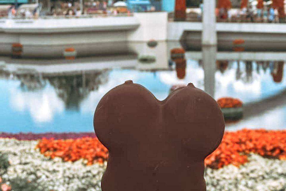 Mickey-shaped snack