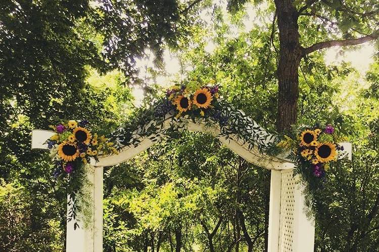 Sunflower arch