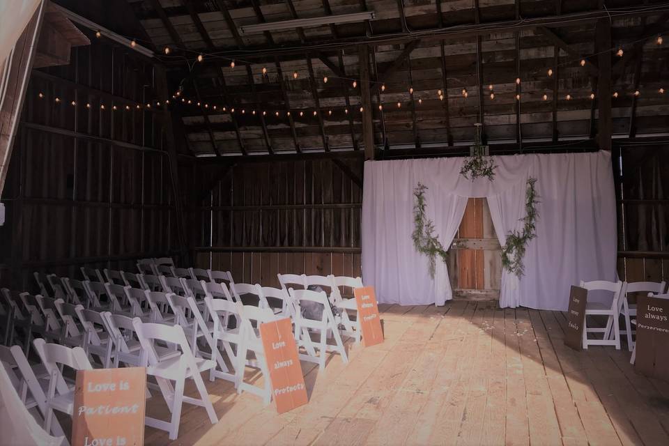 Barn wedding