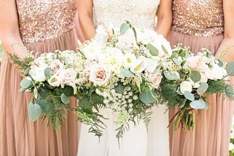 Bride and her girls